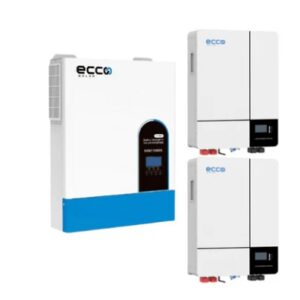 11KVA MPPT Pure Sine Wave Load shedding Combo 2 X 5.12 KWH AH Battery