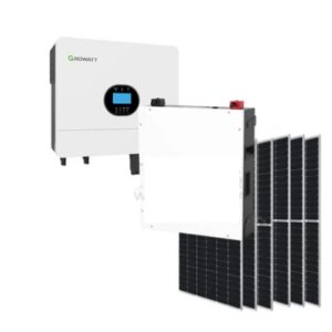 6KW MPPT Growatt Dyness 5.12 Lithium Battery Combo Backup Power Kit 6x Solar 455w Solar Panels Mono